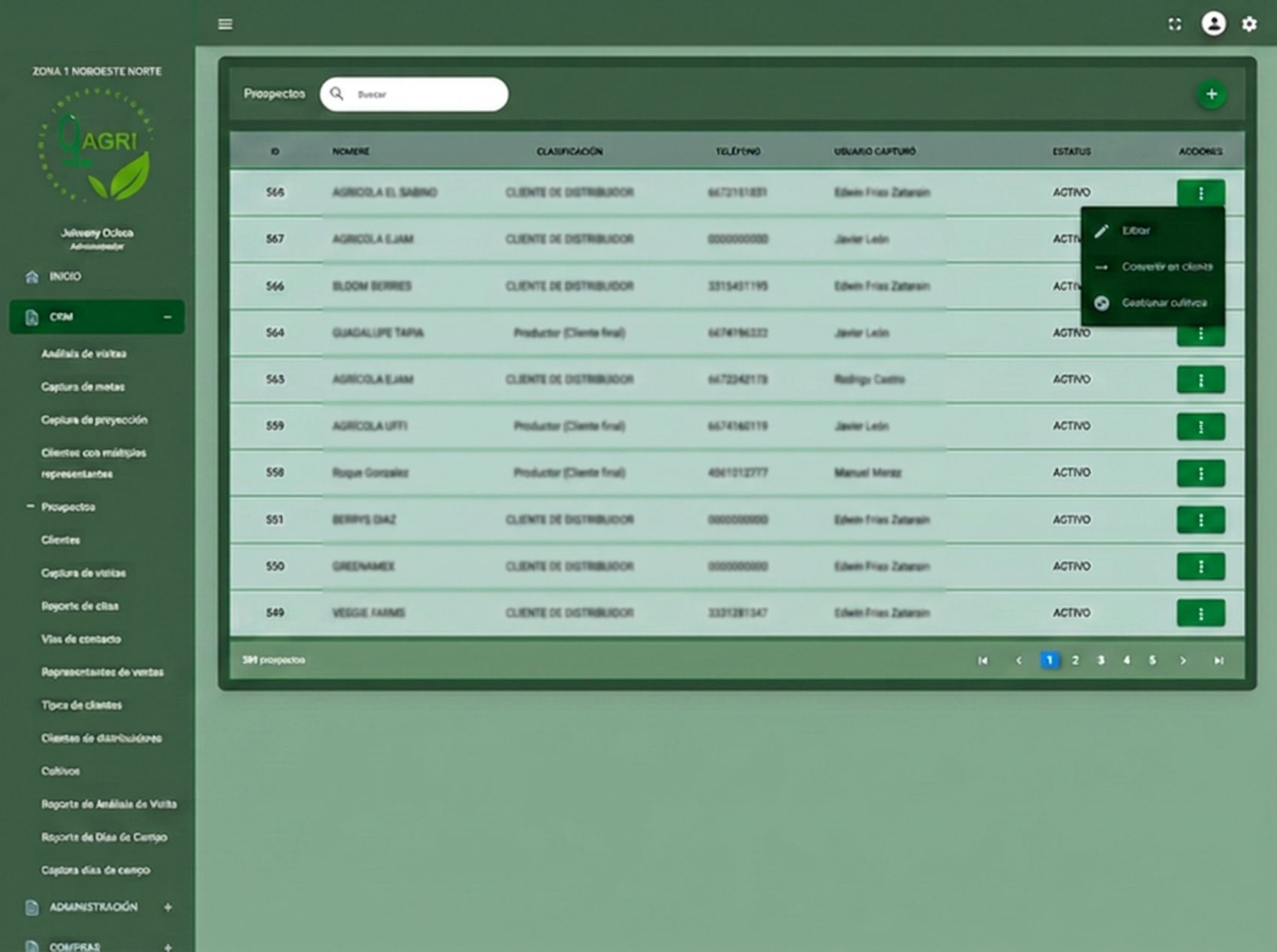 Prospectos CRM